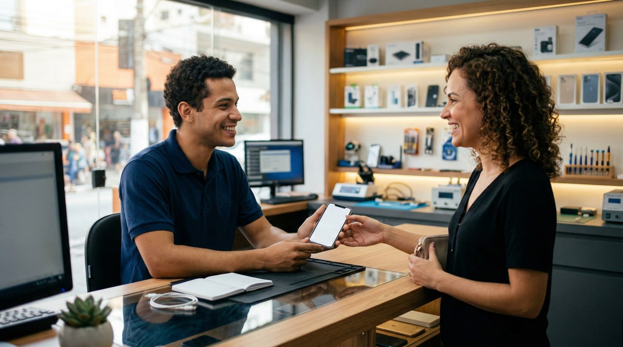 Exemplo de atendimento